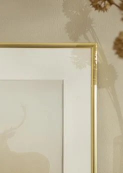 Ramme New Lifestyle Guld 40x50 cm - Passepartout Hvid 27x35 cm
