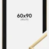 Ramme New Lifestyle Guld 60x90 cm - Passepartout Sort 50x80 cm