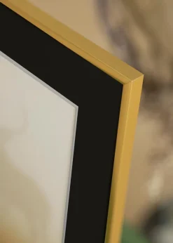 Ramme New Lifestyle Guld 50x70 cm - Passepartout Sort 33x56 cm