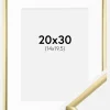 Ramme New Lifestyle Guld 20x30 cm - Passepartout Hvid 15x21 cm (A5)