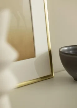 Ramme New Lifestyle Guld 15x15 cm - Passepartout Hvid 9x9 cm