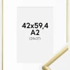 Ramme New Lifestyle Guld 42x59,4 cm (A2) - Passepartout Hvid 25x38 cm