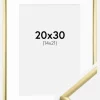 Ramme New Lifestyle Guld 20x30 cm - Passepartout Hvid 15x22 cm
