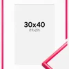 Ramme New Lifestyle Hot Pink 30x40 cm - Passepartout Hvid 20x30 cm