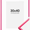 Ramme New Lifestyle Hot Pink 30x40 cm - Passepartout Hvid 8x12 inches