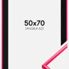 Ramme New Lifestyle Hot Pink 50x70 cm - Passepartout Sort 42x59,4 cm (A2)