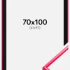 Ramme New Lifestyle Hot Pink 70x100 cm - Passepartout Sort 62x93 cm