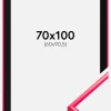 Ramme New Lifestyle Hot Pink 70x100 cm - Passepartout Sort 61x91,5 cm