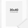Ramme New Lifestyle Hvid 30x40 cm - Passepartout Hvid 8x12 inches