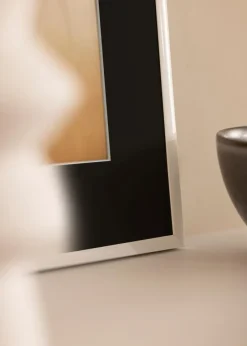 Ramme New Lifestyle Hvid 40x50 cm - Passepartout Sort 30x40 cm