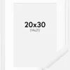 Ramme New Lifestyle Hvid 20x30 cm - Passepartout Hvid 15x22 cm