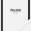 Ramme New Lifestyle Hvid 70x100 cm - Passepartout Sort 62x85 cm