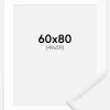 Ramme New Lifestyle Hvid 60x80 cm - Passepartout Hvid 50x60 cm