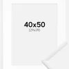 Ramme New Lifestyle Hvid 40x50 cm - Passepartout Hvid 30x40 cm