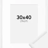 Ramme New Lifestyle Hvid 30x40 cm - Passepartout Hvid 20x28 cm