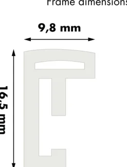 Ramme New Lifestyle Hvid 70x100 cm - Passepartout Hvid 60x90 cm