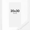 Ramme New Lifestyle Hvid 20x30 cm - Passepartout Hvid 10x20 cm