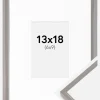 Ramme New Lifestyle jordgrå 13x18 cm - Passepartout Hvid 7x10 cm