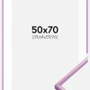 Ramme New Lifestyle Lys Lilla 50x70 cm - Passepartout Hvid 16x24 inches