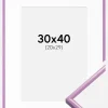 Ramme New Lifestyle Lys Lilla 30x40 cm - Passepartout Hvid 21x30 cm