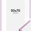 Ramme New Lifestyle Lys Lilla 50x70 cm - Passepartout Hvid 33x56 cm