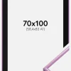 Ramme New Lifestyle Lys Lilla 70x100 cm - Passepartout Sort 59,4x84 cm (A1)