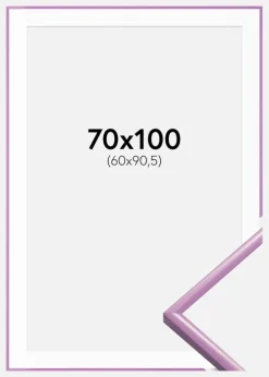 Ramme New Lifestyle Lys Lilla 70x100 cm - Passepartout Hvid 61x91,5 cm