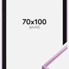 Ramme New Lifestyle Lys Lilla 70x100 cm - Passepartout Sort 62x93 cm