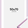 Ramme New Lifestyle Lys Lilla 50x70 cm - Passepartout Hvid 40x60 cm