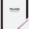 Ramme New Lifestyle Lys Lilla 70x100 cm - Passepartout Sort 24x36 inches