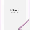 Ramme New Lifestyle Lys Lilla 50x70 cm - Passepartout Hvid 42x59,4 cm (A2)