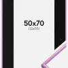 Ramme New Lifestyle Lys Lilla 50x70 cm - Passepartout Sort 33x56 cm