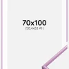 Ramme New Lifestyle Lys Lilla 70x100 cm - Passepartout Hvid 59,4x84 cm (A1)