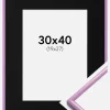 Ramme New Lifestyle Lys Lilla 30x40 cm - Passepartout Sort 20x28 cm