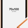Ramme New Lifestyle Lys Orange 70x100 cm - Passepartout Sort 62x85 cm