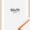 Ramme New Lifestyle Lys Orange 50x70 cm - Passepartout Hvid 40x60 cm