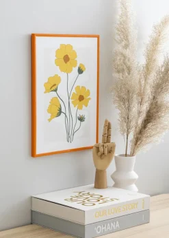 Ramme New Lifestyle Lys Orange 70x100 cm - Passepartout Sort 62x93 cm