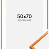 Ramme New Lifestyle Lys Orange 50x70 cm - Passepartout Hvid 42x59,4 cm (A2)