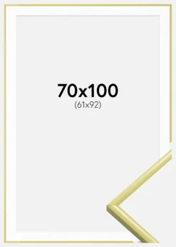 Ramme New Lifestyle Lysegul 70x100 cm - Passepartout Hvid 62x93 cm