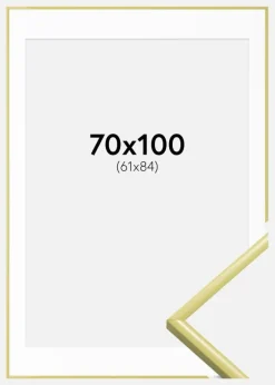 Ramme New Lifestyle Lysegul 70x100 cm - Passepartout Hvid 62x85 cm