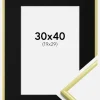 Ramme New Lifestyle Lysegul 30x40 cm - Passepartout Sort 20x30 cm