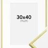 Ramme New Lifestyle Lysegul 30x40 cm - Passepartout Hvid 20x30 cm