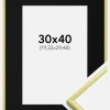 Ramme New Lifestyle Lysegul 30x40 cm - Passepartout Sort 8x12 inches