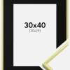 Ramme New Lifestyle Lysegul 30x40 cm - Passepartout Sort 21x30 cm