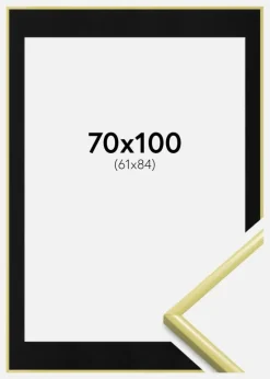 Ramme New Lifestyle Lysegul 70x100 cm - Passepartout Sort 62x85 cm