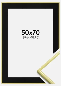 Ramme New Lifestyle Lysegul 50x70 cm - Passepartout Sort 16x24 inches