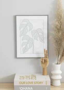 Ramme New Lifestyle Lysegrå 70x100 cm - Passepartout Hvid 59,4x84 cm (A1)