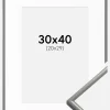 Ramme New Lifestyle Lysegrå 30x40 cm - Passepartout Hvid 21x30 cm