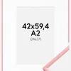 Ramme New Lifestyle Lyserød 42x59,4 cm (A2) - Passepartout Hvid 25x38 cm