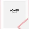 Ramme New Lifestyle Lyserød 60x80 cm - Passepartout Hvid 50x60 cm